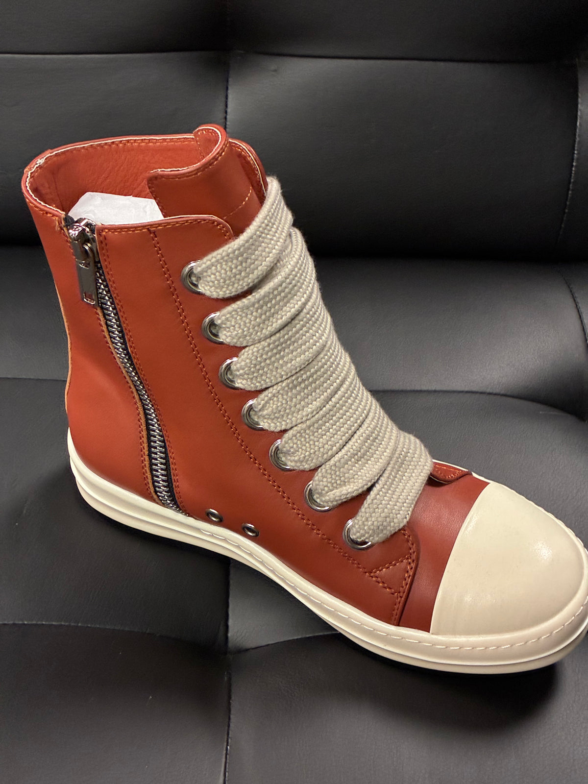 R**k O HighTop Leather Sneaker